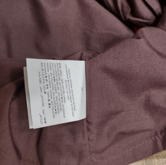 OLD NAVY BASKET WEAVE RED STRIPED MINI SKIRT SIZE 10 TWO POCKETS ZIPPER CLOSURE - Picture 9 of 10